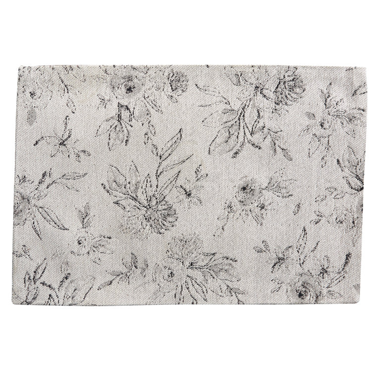 Winston Porter Hand Loomed Cotton Floral Rug Wayfair